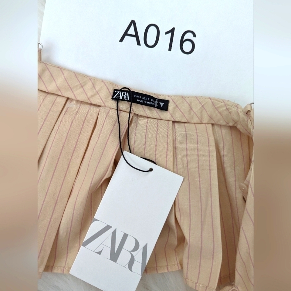 NWT ZARA Striped Crop Top Size S - Picture 10 of 10